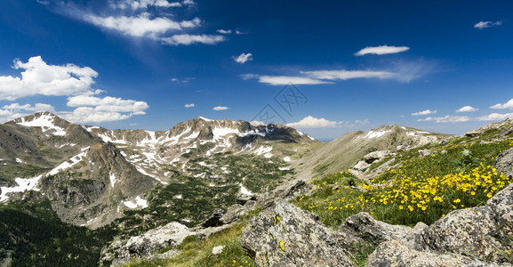 科罗拉多州洛基山脉全景观视图Arapa图片
