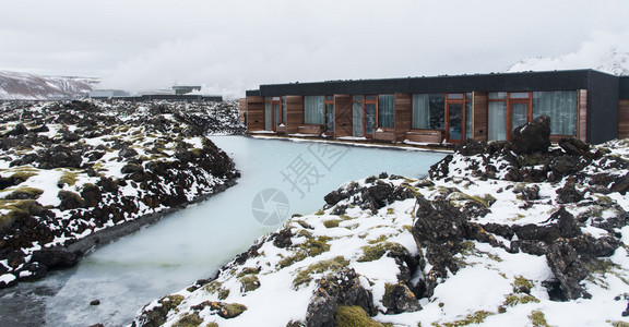 冰岛蓝色环礁湖蓝环礁湖健康斯帕身体背景图片