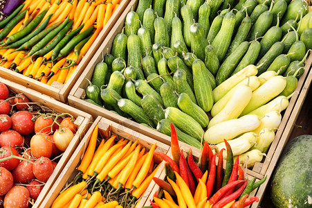 水果和蔬菜促销奇利托马背景图片