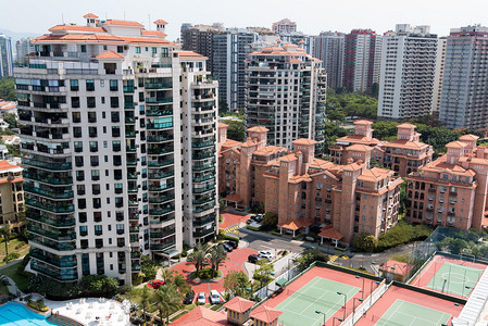 里约热内卢新的现代公用寓楼图片