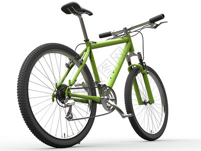 绿色山地自行车图片