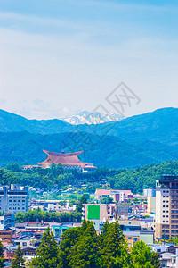 高山市世界天台和雪峰高山脉图片