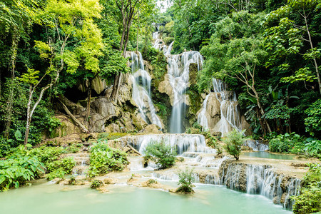 光西瀑布琅勃拉邦老挝图片