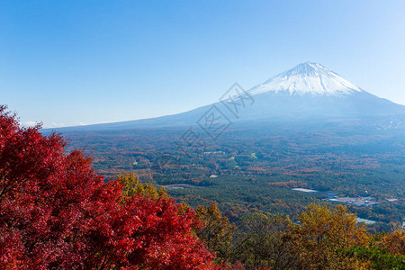 山地fuji和M图片素材