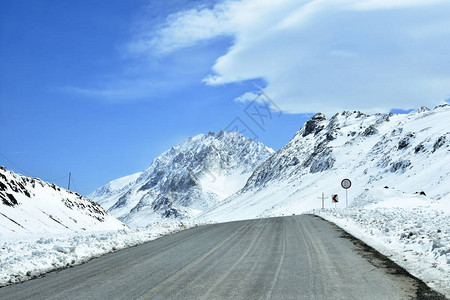 在春季公路旅行中图片