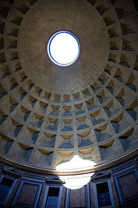意大利罗马万神殿穹顶内景图片