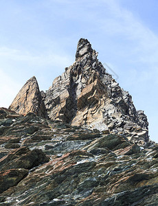 攀岩pfulwe山口的岩层背景