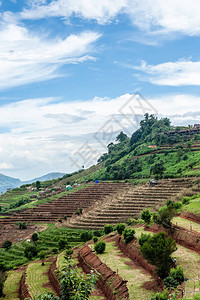 四川美景MonChamMonJam山的自然美景背景