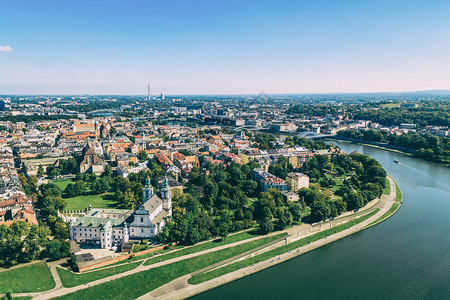 克拉科夫城市的风景图片