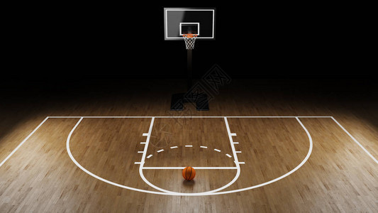 篮球竞技场与篮球球图片