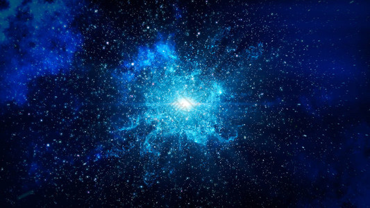 宇宙中的大爆炸世界的诞生3d例证背景图片