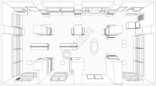 内部等深线可视化3D插图背景图片