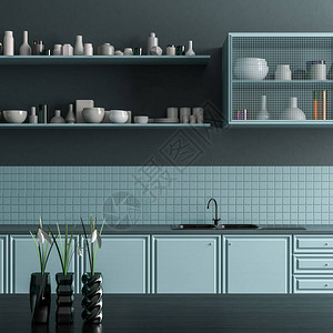 现代宽敞厨房设计最小型厨房设图片