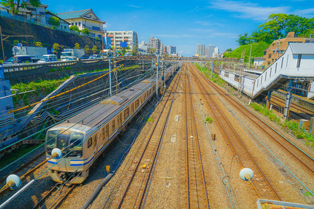 通往横滨站的线路群高清图片