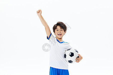 可爱小运动员踢足球背景图片