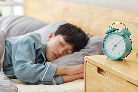 清晨熟睡的儿童国际睡眠日高清图片素材