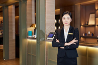 快捷酒店专业女服务人员形象图片