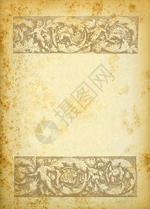 旧纸上的文艺复兴时期版画图片