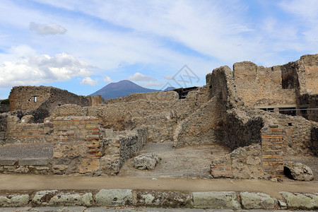 意大利古城庞贝伊的废墟图片