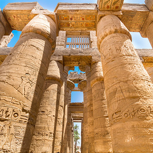 古埃及古老的卡纳克神庙图片
