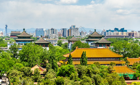 景山公园寿皇宫景观北京图片