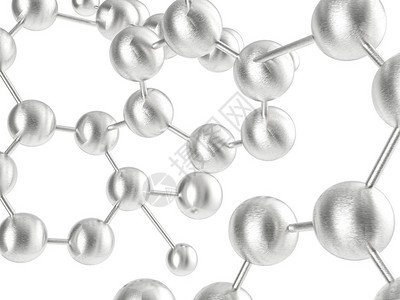 3d渲染圆形分子结构背景图片