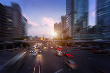 上海城市道路交通图片