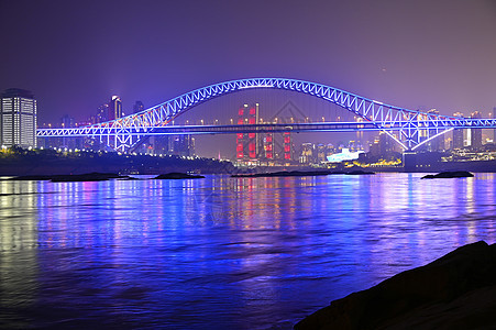 重庆朝天门大桥 长江岸上的风景图片