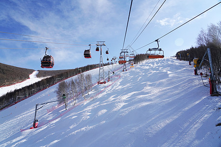 雪橇滑雪场背景