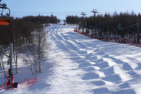 滑雪场中国最长索道高清图片