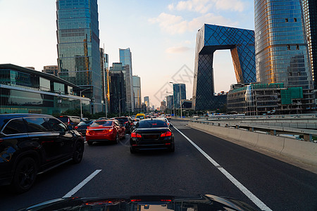 北京国贸CBD交通高清图片