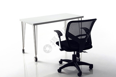 办公室内的办公桌和椅子图片