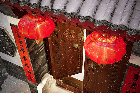 中式庭院门口图片