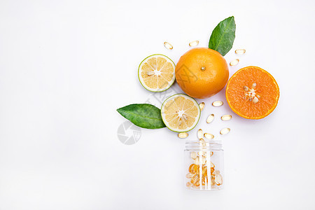 酸橙橙子和维生素图片