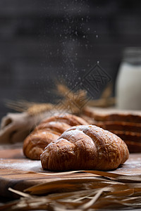牛角面包创意纤维高清图片