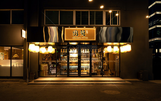日料餐厅门口图片