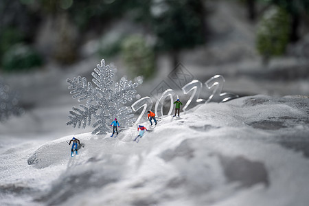 微观奥运滑雪图片