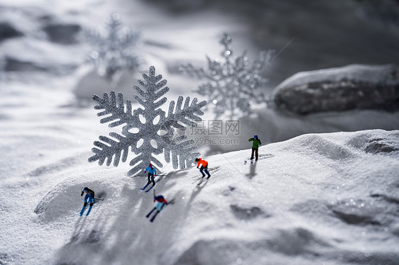 微观奥运滑雪图片