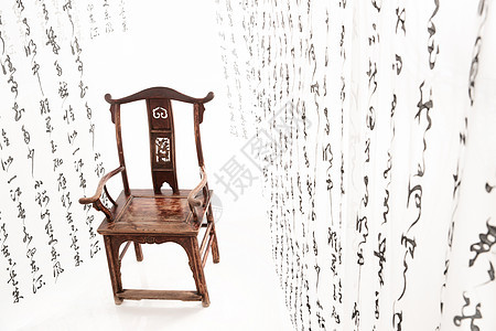中式椅子背景图片