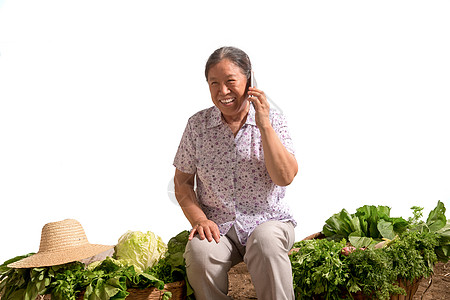 菜农在打电话图片