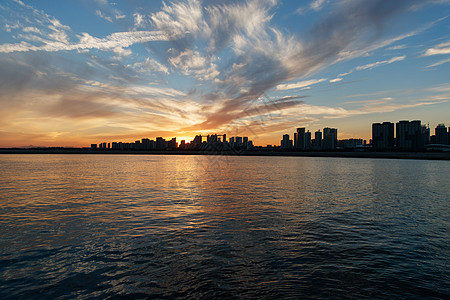 海景夕阳图片