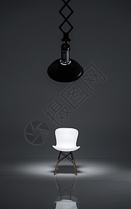 灯光下的椅子背景图片