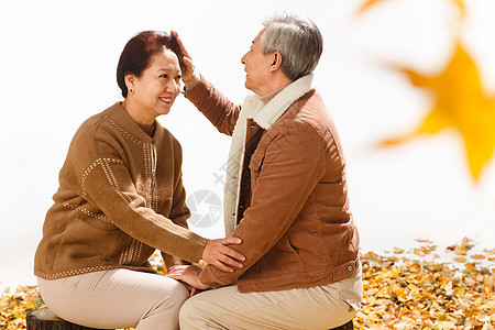 幸福的老年夫妇图片