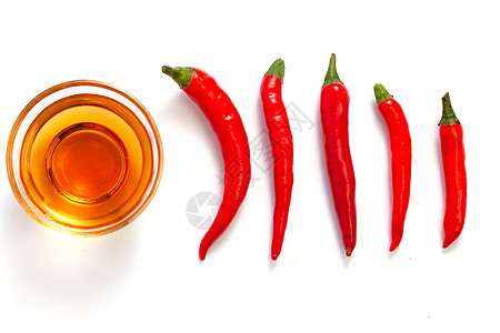 红色辣椒和饮料高清图片