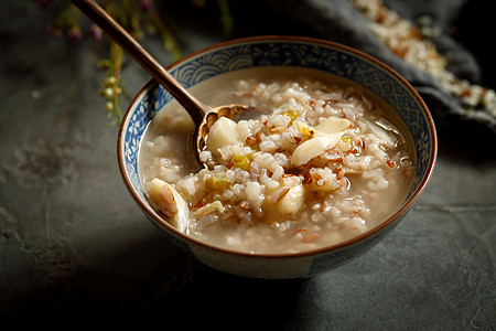 绿豆粥烹饪米豆高清图片