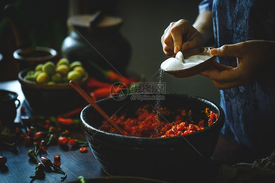 制作辣椒酱图片