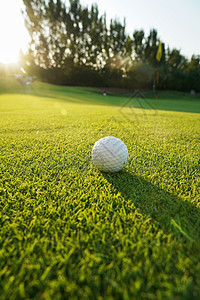 阳光下的高尔夫球图片