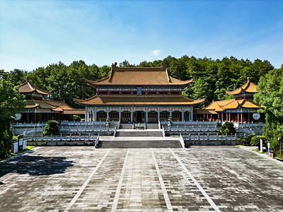 湖南株洲炎帝陵5A景区航拍图片