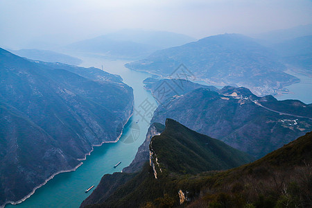 长江万里图三峡之巅风景区背景