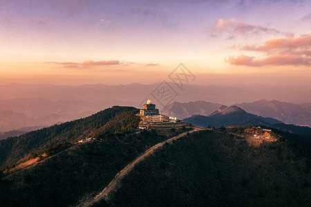 杭州大明山牵牛岗上的天文观测台图片